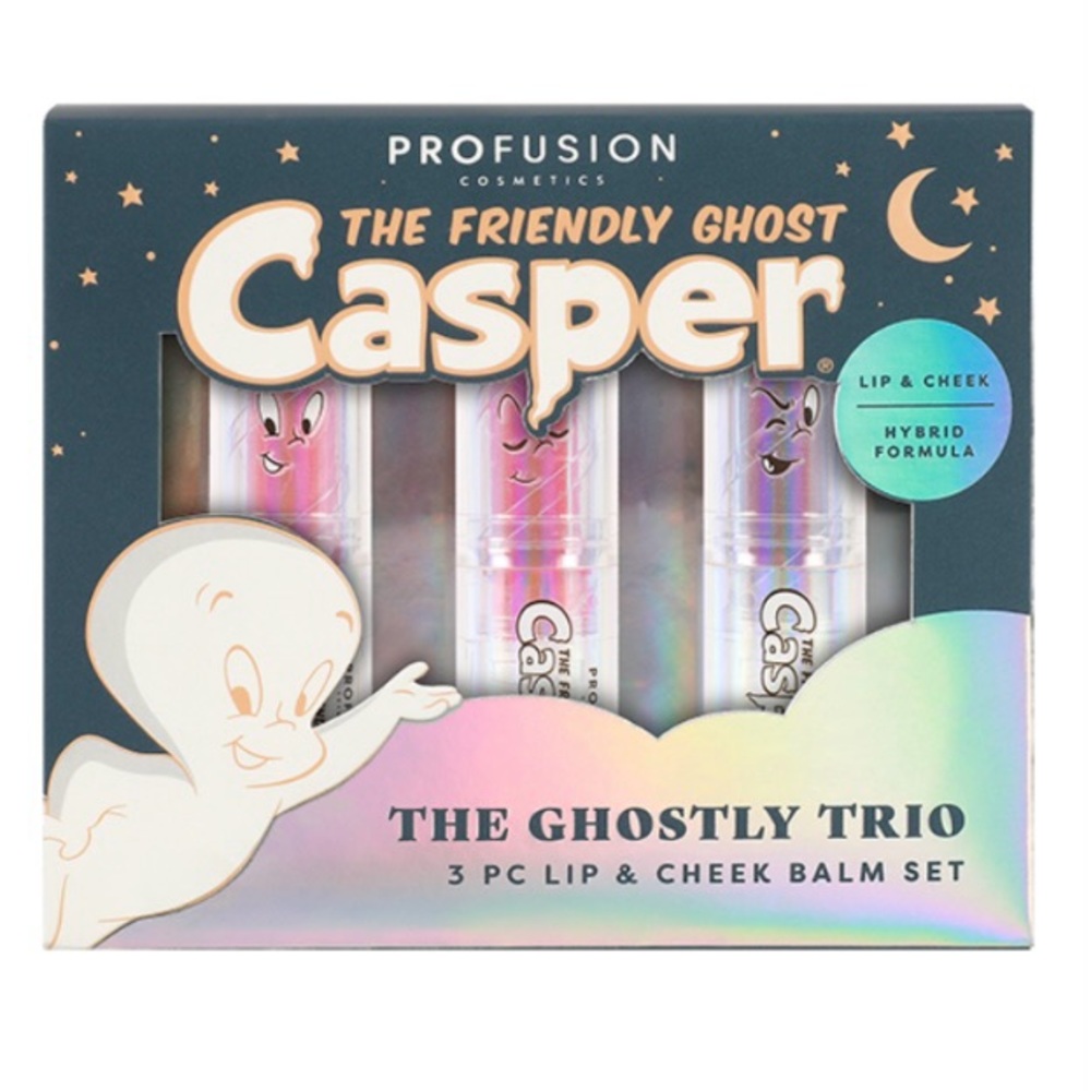 NIB!🌟👻 Profusion Cosmetics Casper the Friendly Ghost Lip & Cheek Balm Set